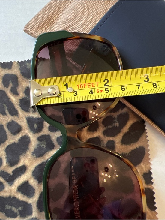 Veronica Beard Brigitte Oversized Sunglasses Green NWT main image 6